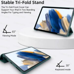 tab-a8-10-5-dark-green-smart-silicon-cover-stand